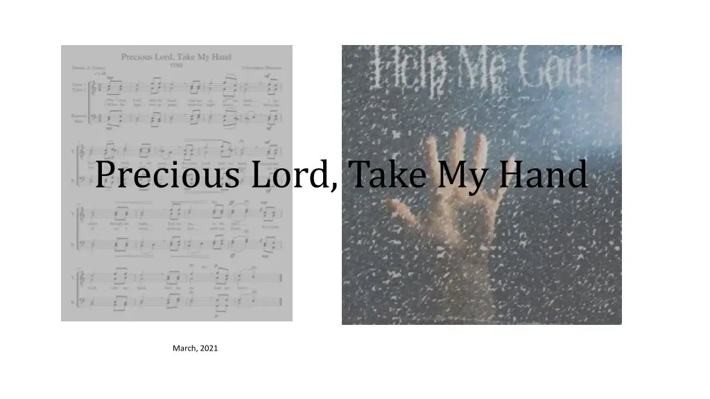 precious lord take my hand