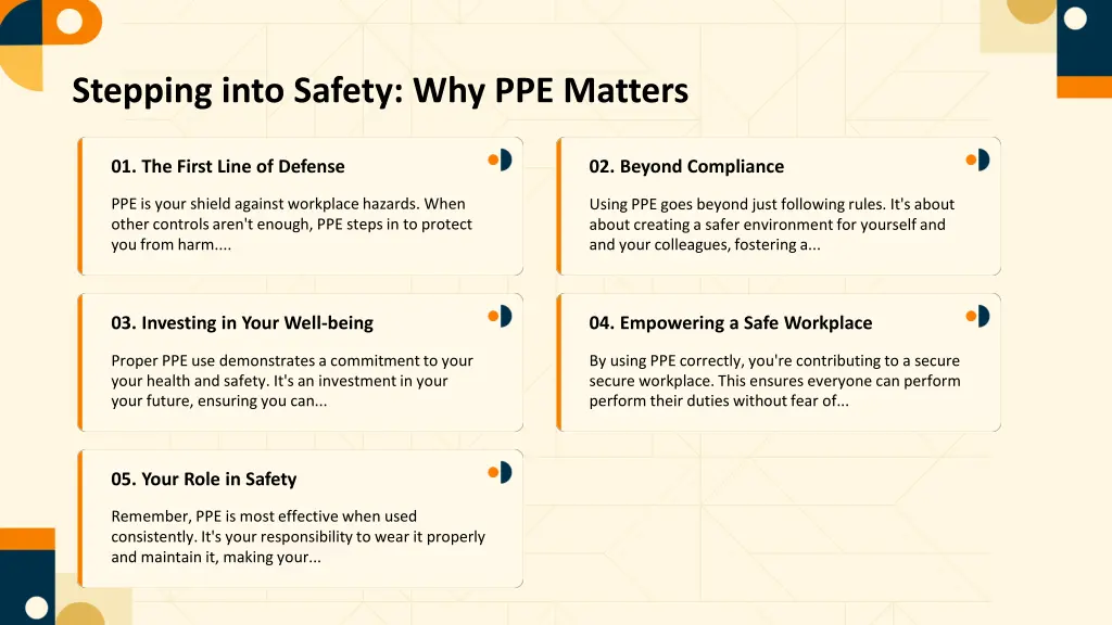stepping into safety why ppe matters