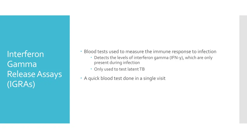 blood tests used to measure the immune response