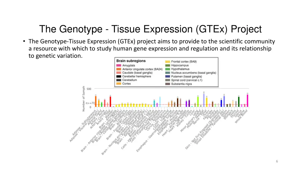 the genotype tissue expression gtex project