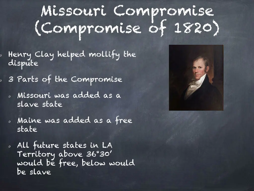 missouri compromise compromise of 1820 1
