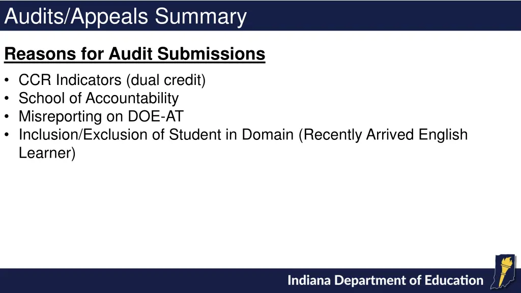 audits appeals summary 2