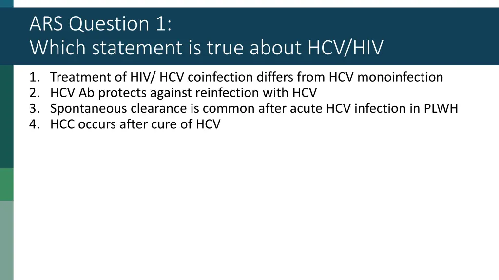 ars question 1 which statement is true about