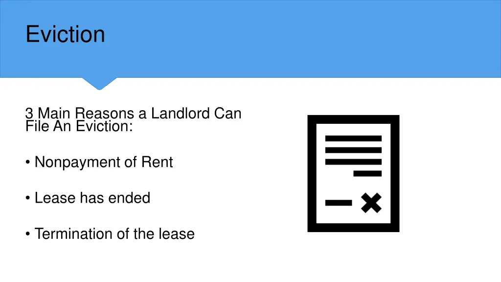 eviction