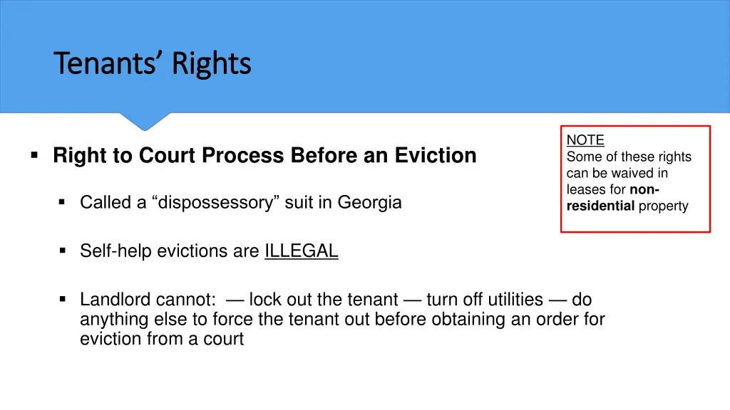 tenants rights tenants rights