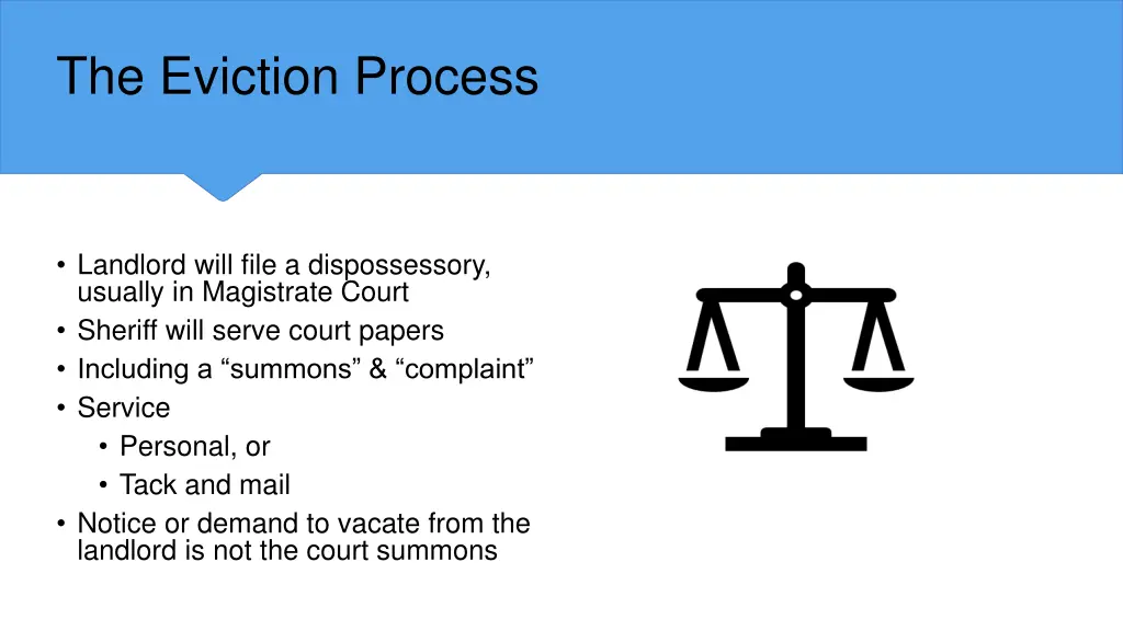 the eviction process