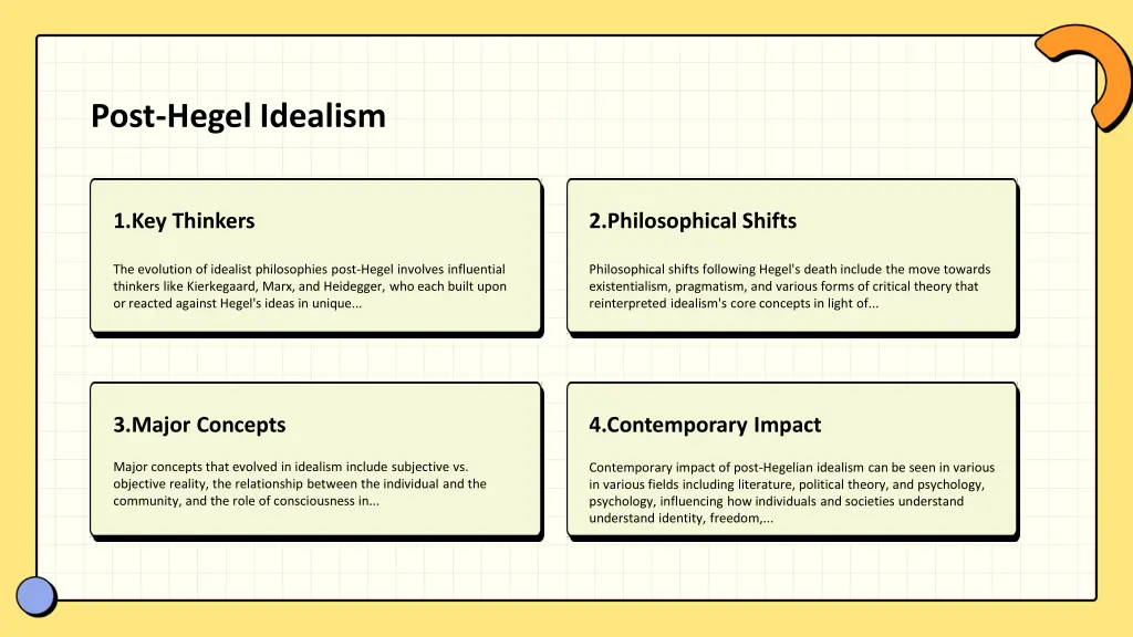 post hegel idealism