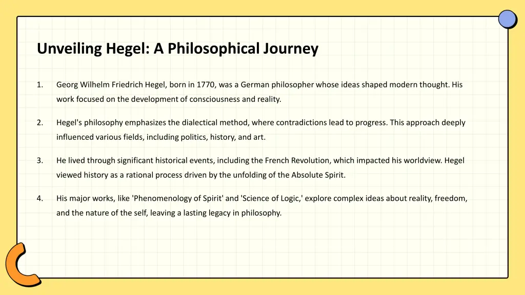 unveiling hegel a philosophical journey