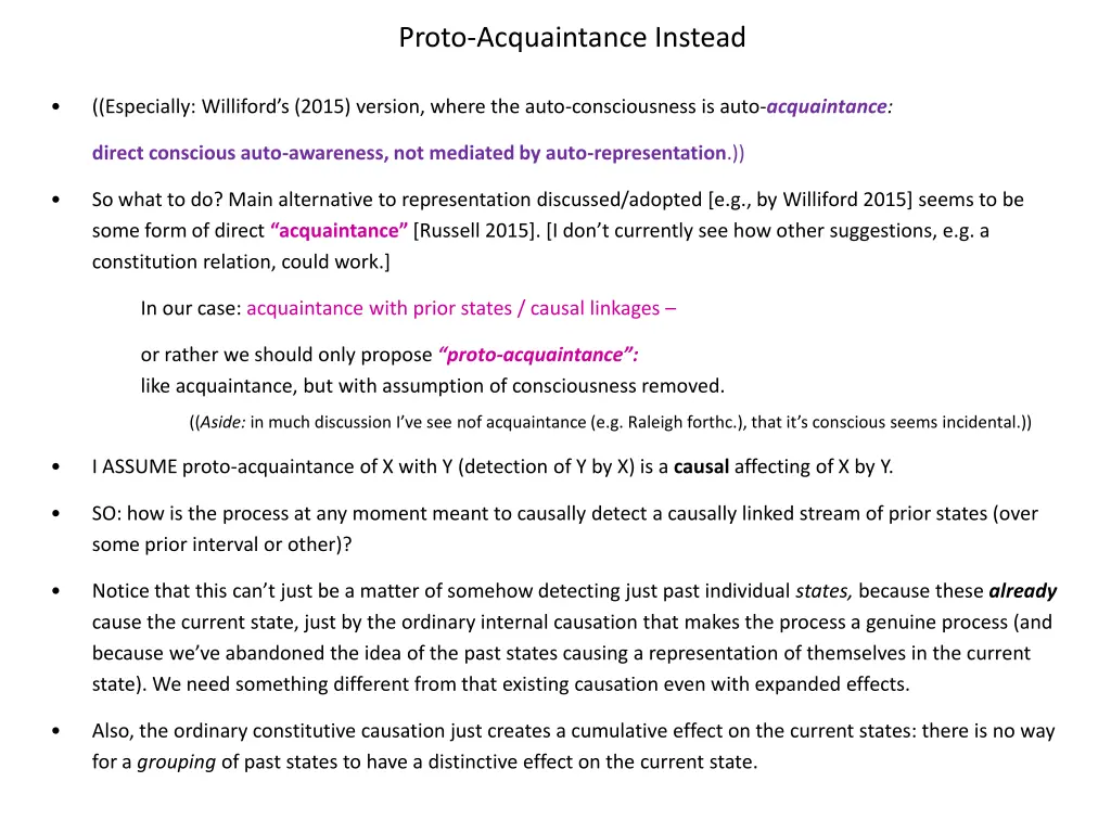 proto acquaintance instead