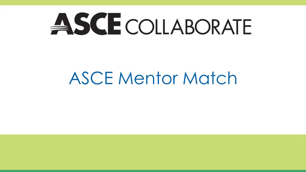 asce mentor match