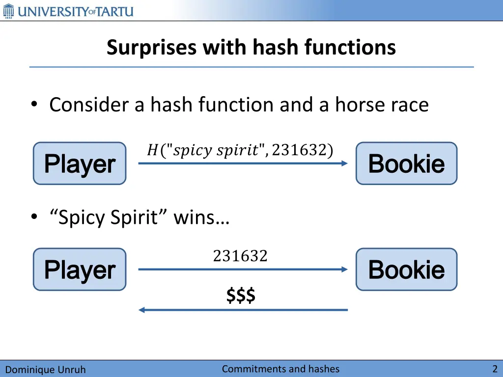 surprises with hash functions