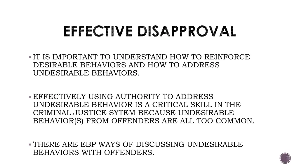 effective disapproval