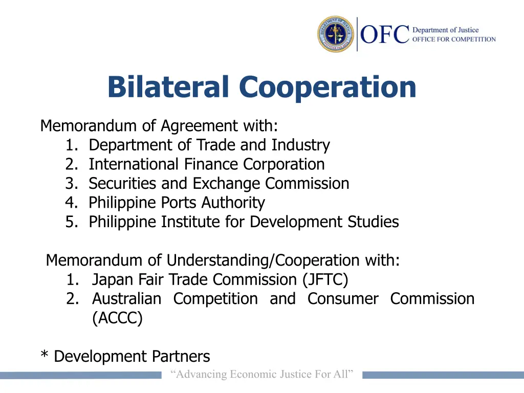 bilateral cooperation