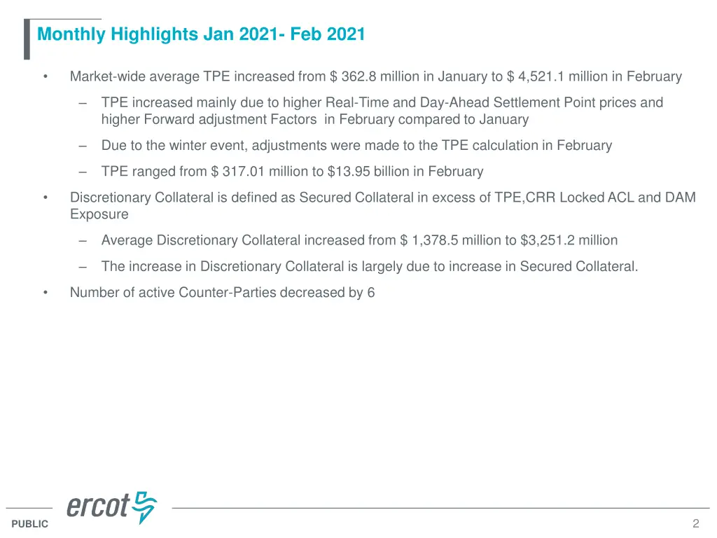 monthly highlights jan 2021 feb 2021