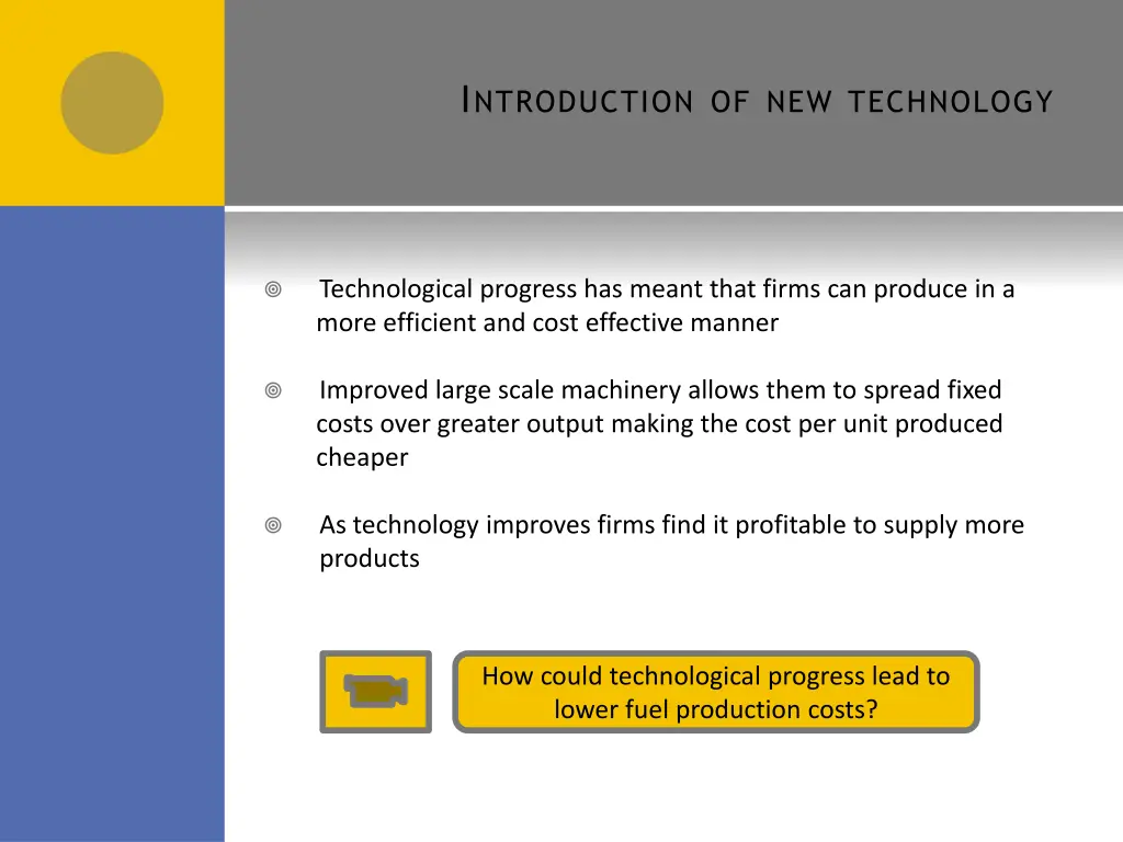 i ntroduction of new technology