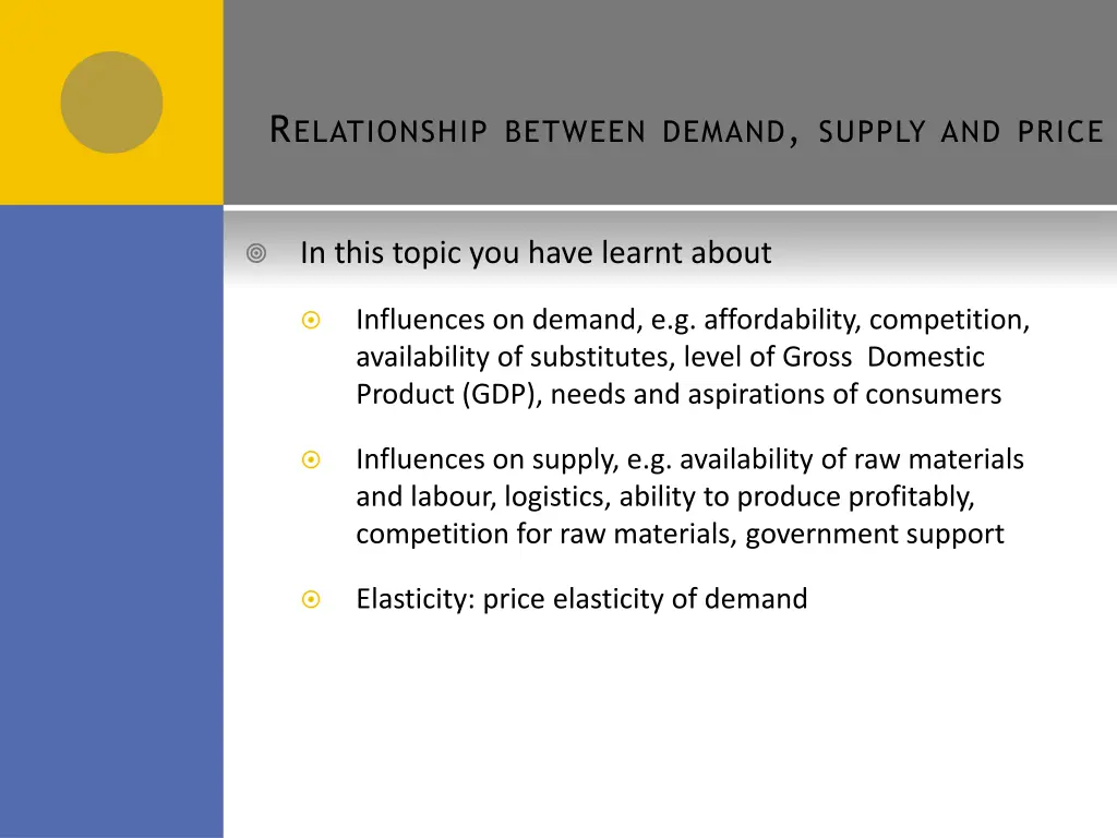 r elationship between demand supply and price 1