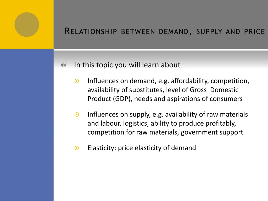 r elationship between demand supply and price