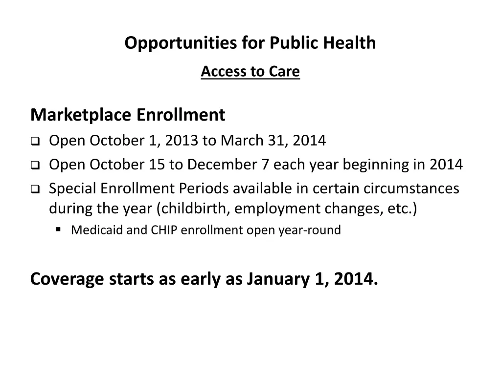 opportunities for public health 4