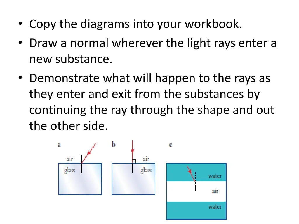copy the diagrams into your workbook draw
