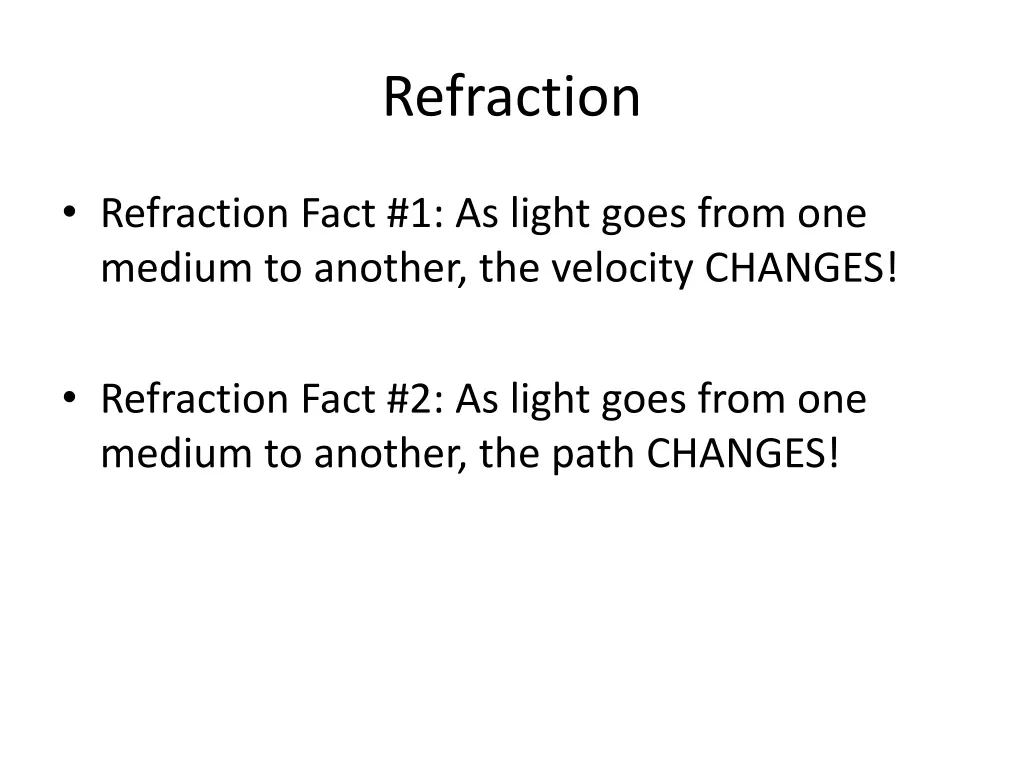 refraction