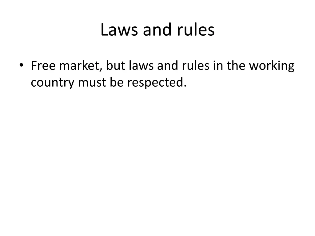 laws and rules
