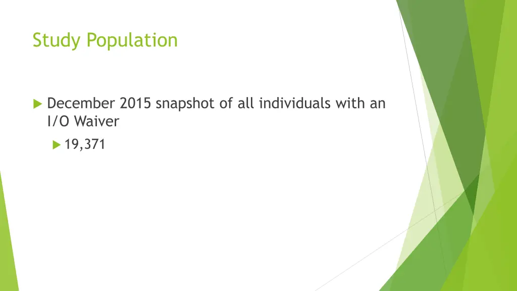 study population