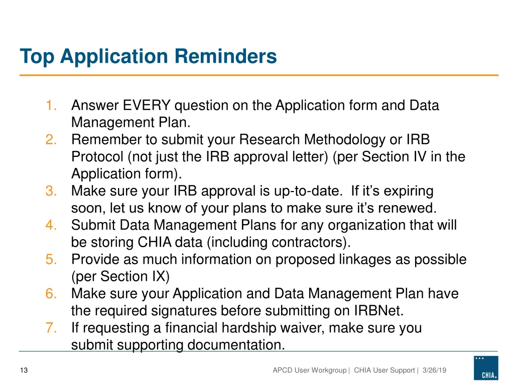 top application reminders