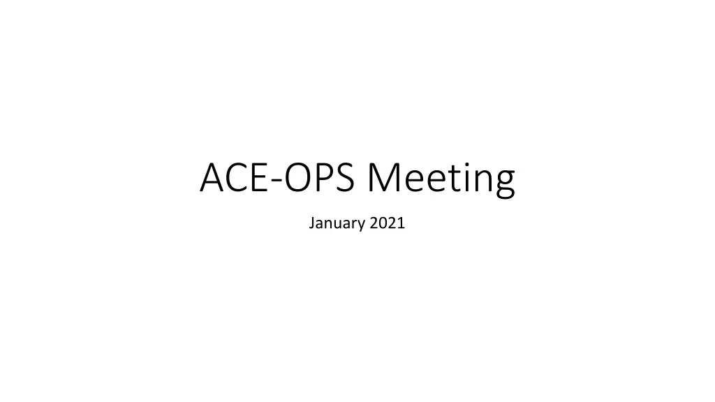 ace ops meeting