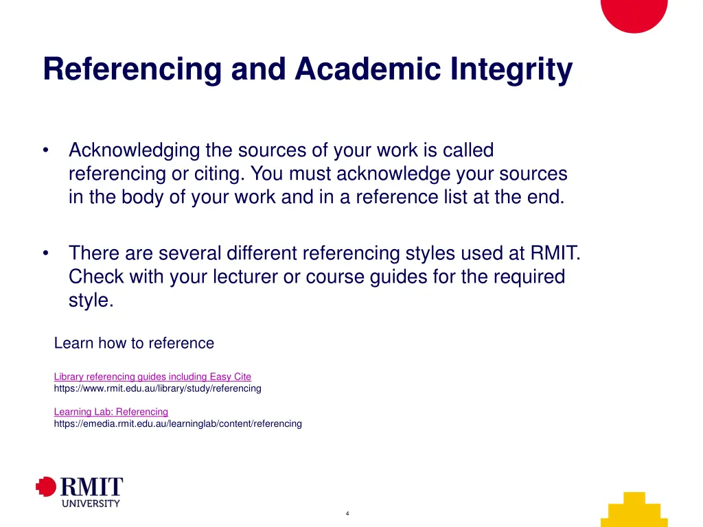 referencing and academic integrity