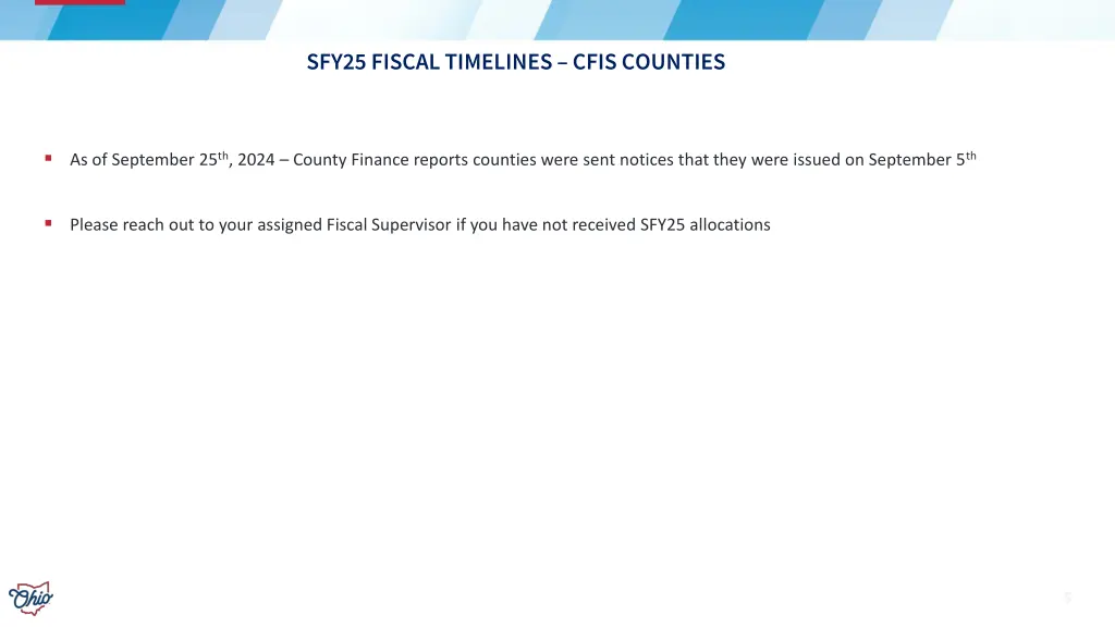 sfy25 fiscal timelines cfis counties