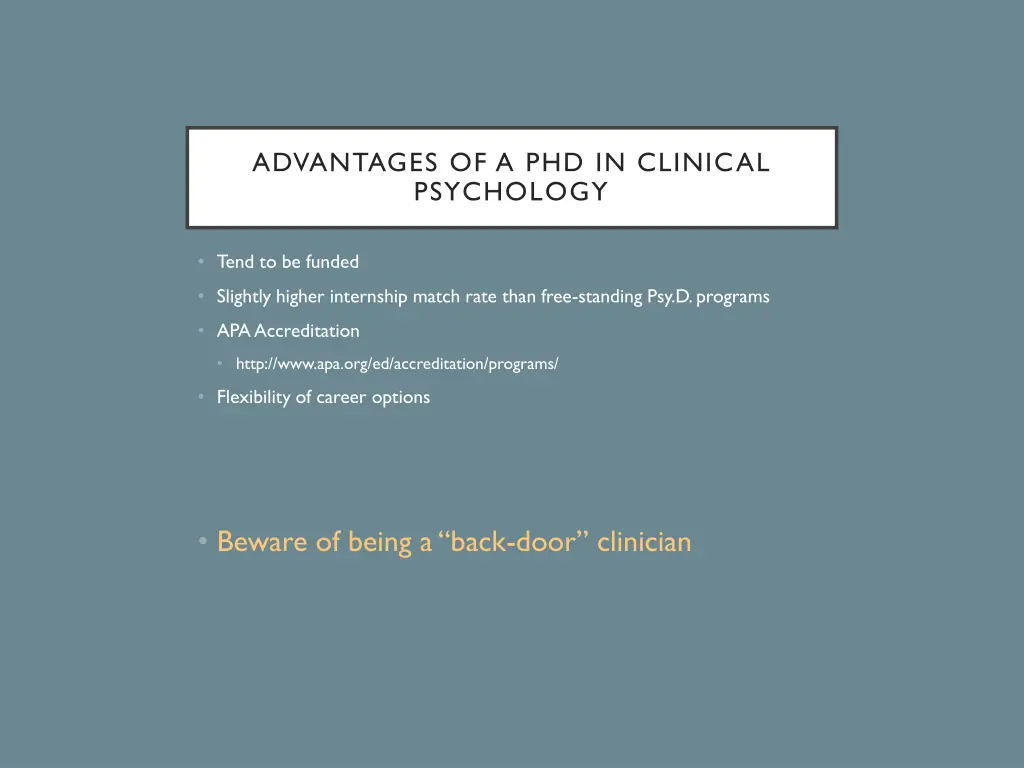 advantages of a phd in clinical psychology 3