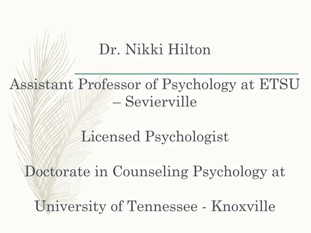 dr nikki hilton