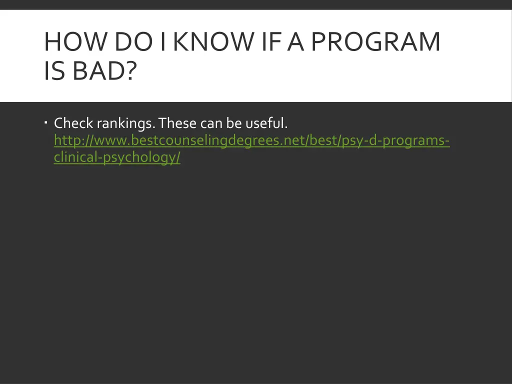 how do i know if a program is bad