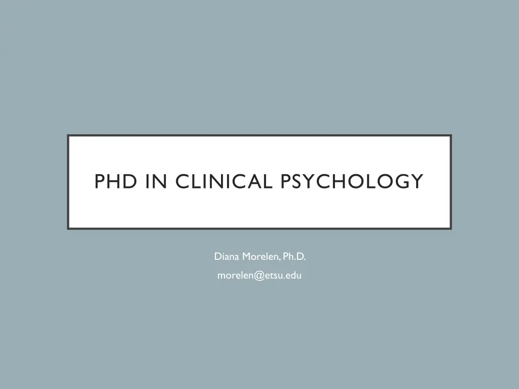 phd in clinical psychology