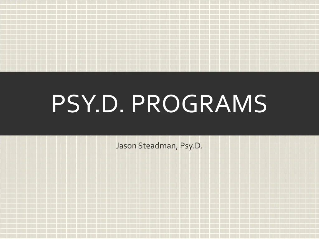 psy d programs