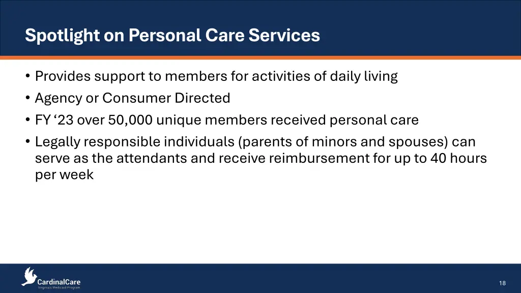 spotlight on personal care services