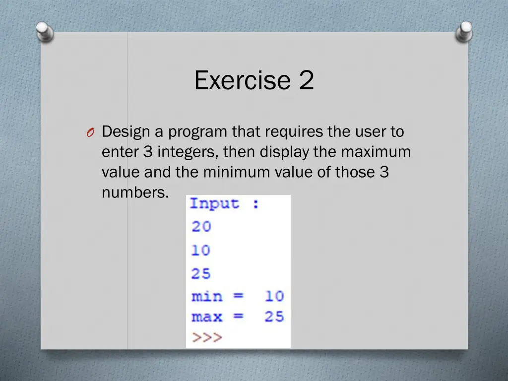 exercise 2