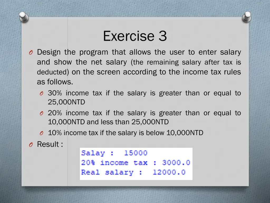 exercise 3