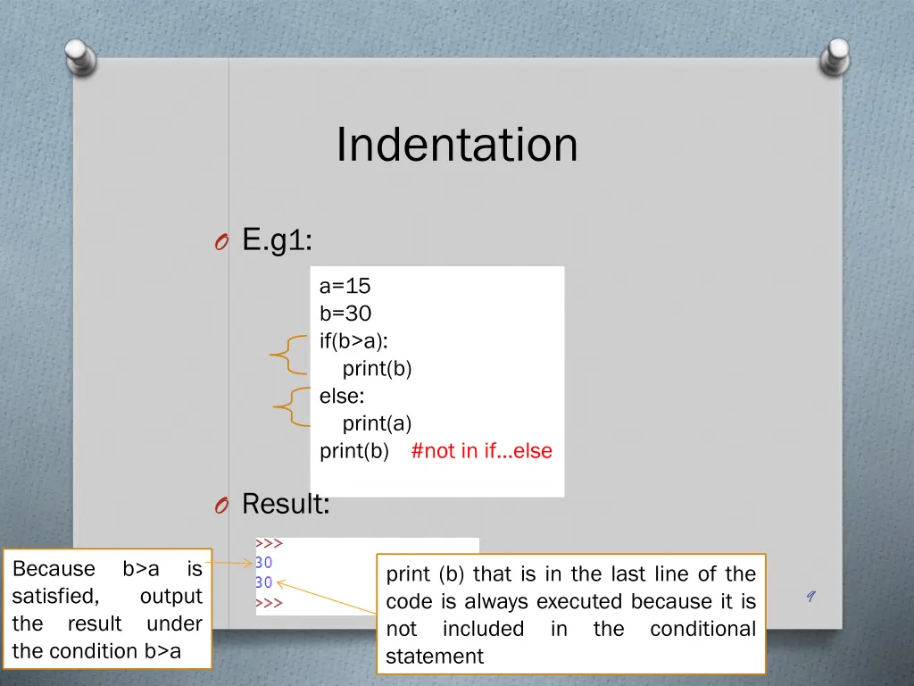 indentation 1