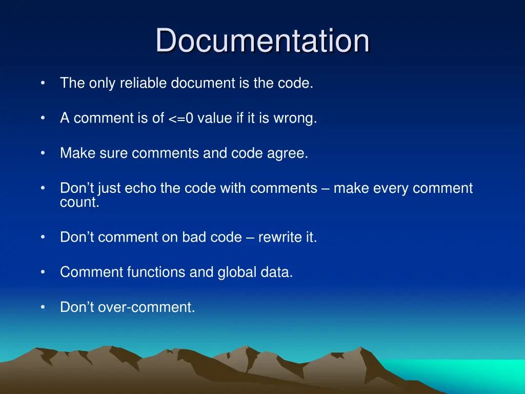 documentation