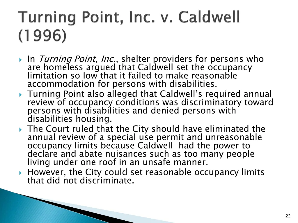 in turning point inc shelter providers