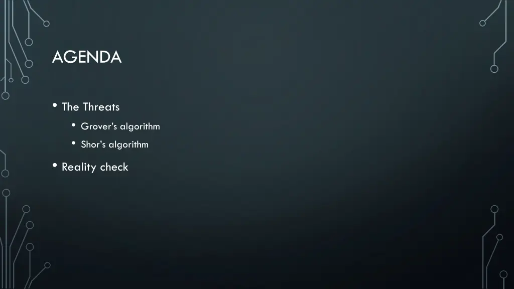 agenda