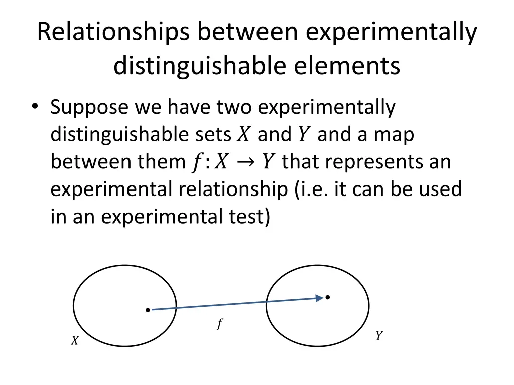 relationships between experimentally 1