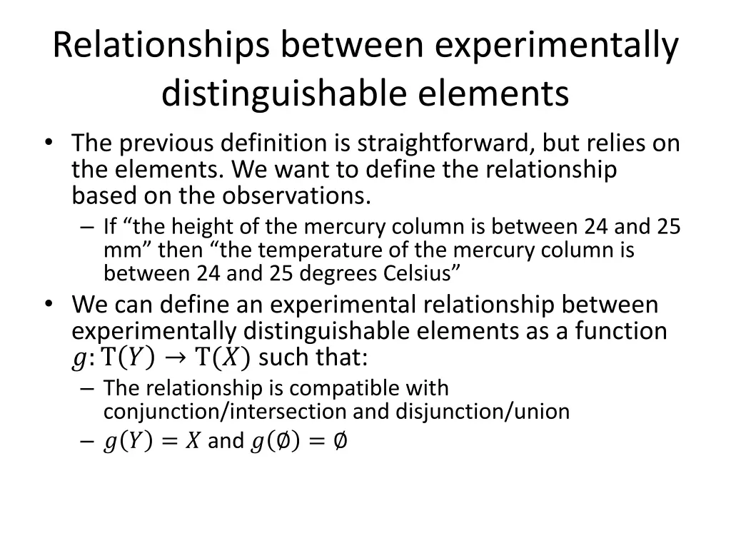 relationships between experimentally 4