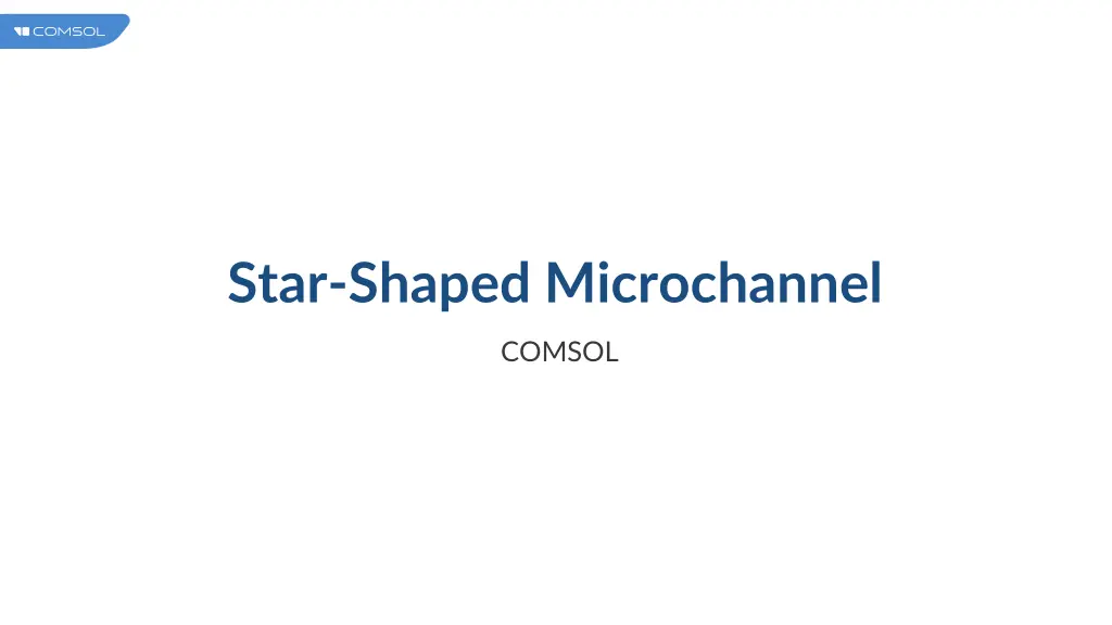 star shaped microchannel