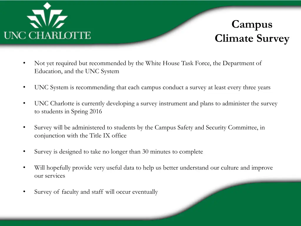 campus climate survey