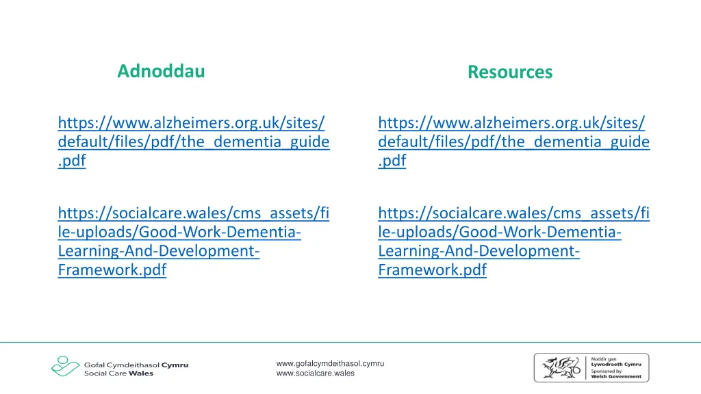adnoddau