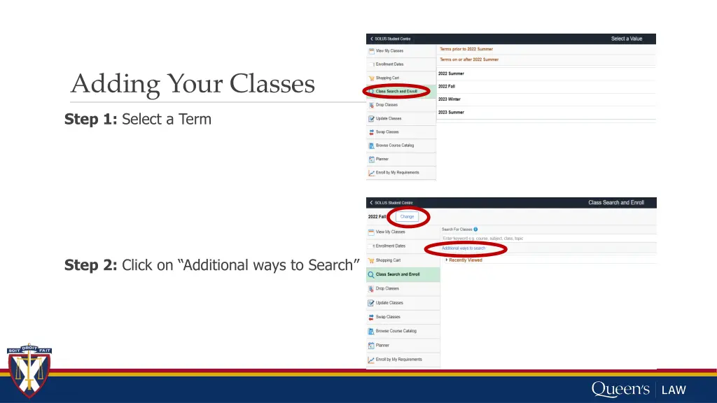 adding your classes