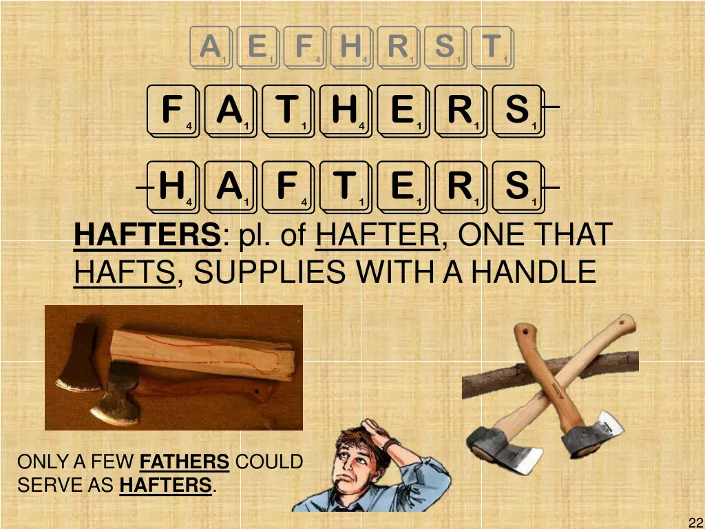aefhrst fathers hafters hafters pl of hafter