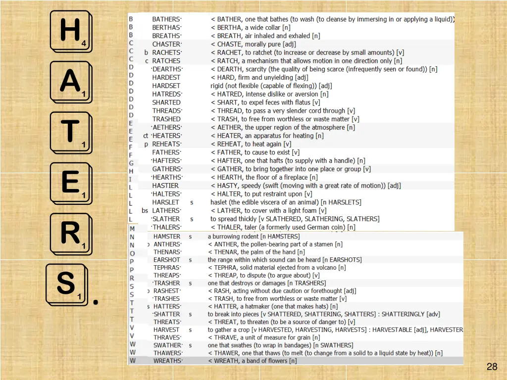 h a t e r s